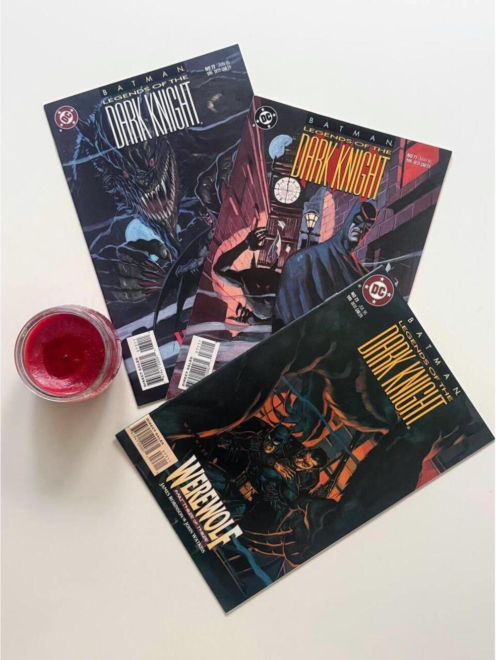 Batman: Legends of the Dark Knight #71–73 (1995) Werewolf Story Comic Book Lot